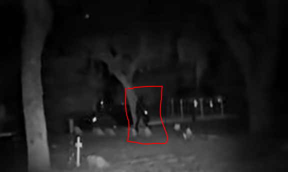 Joe Ugue Cemetery Visit Ir Camera Captures Shadow Figure