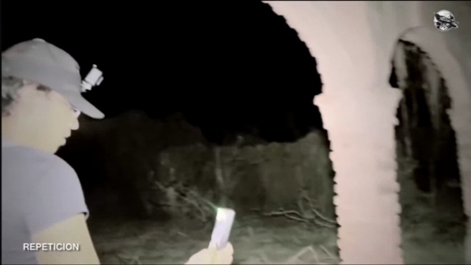 Sir Spooks-Five Scary Videos That You Cant Watch By Yourself-Featuring Extinto-Apparition appearing piking out on the distance in the doorway