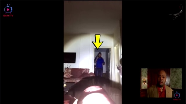 Durban Paranormal-Featuring TikTok Ahmad Salhi-Investigator is showing that no one is around when the shadowy apparition of a kid appears behind him