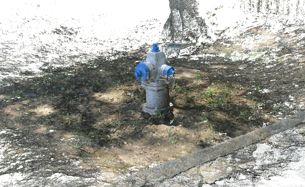 Fire Hydrant point cloud using photogrammetry