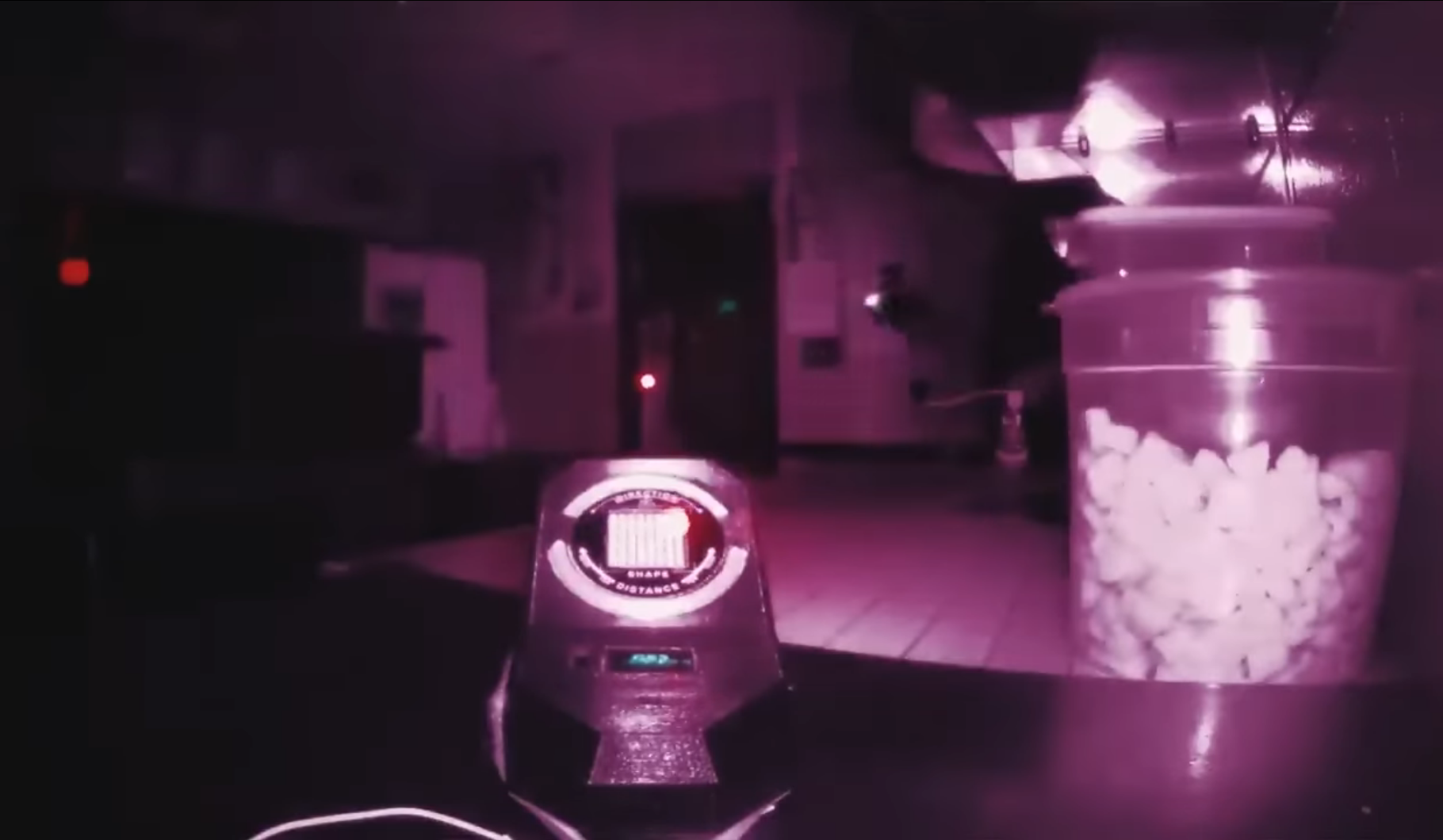 While the investigator is doing a sense deprived session, the device sensor goes off.