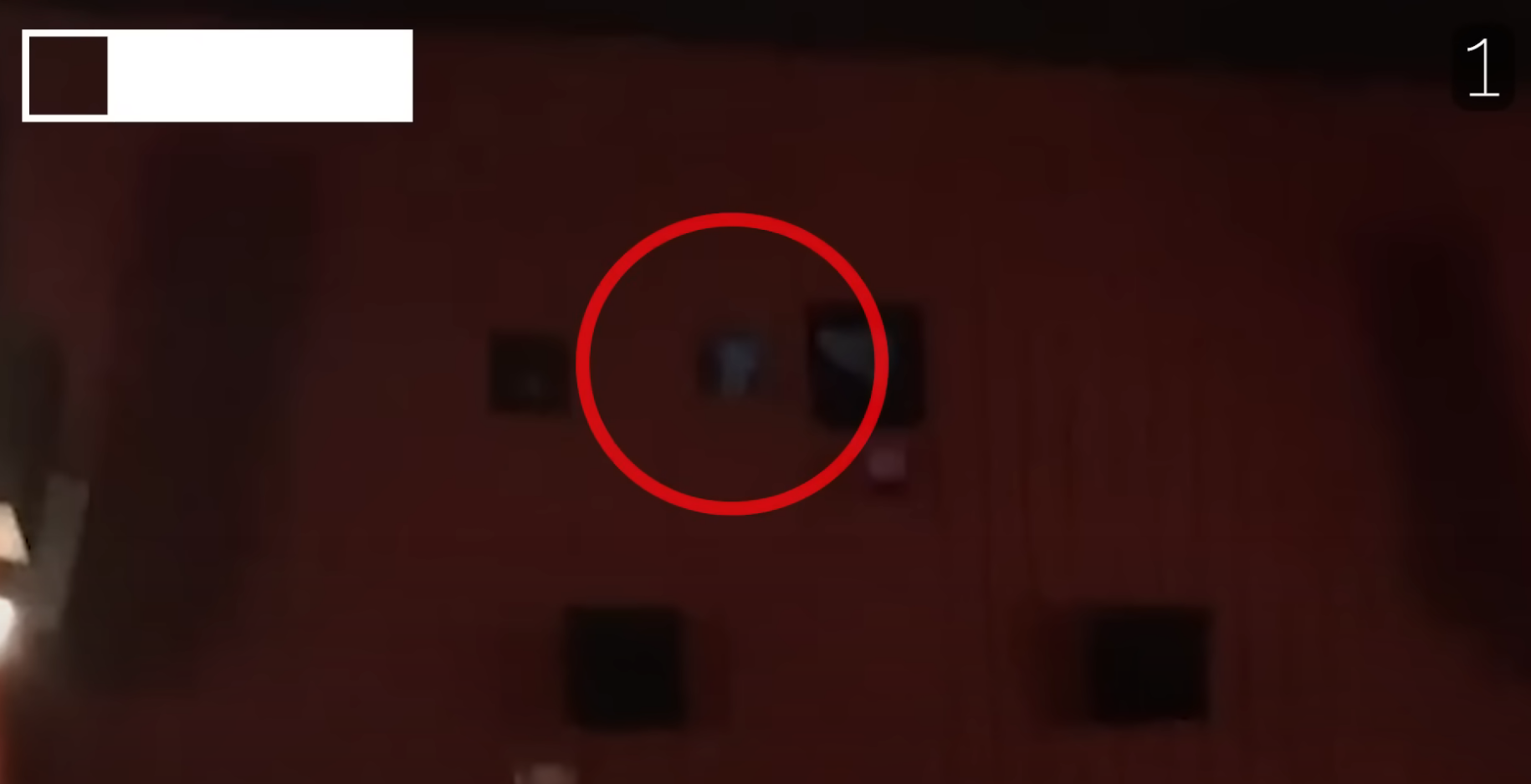 Sir Spooks latest video snippet showing a shadowy figure behind a cinema theater projector window.