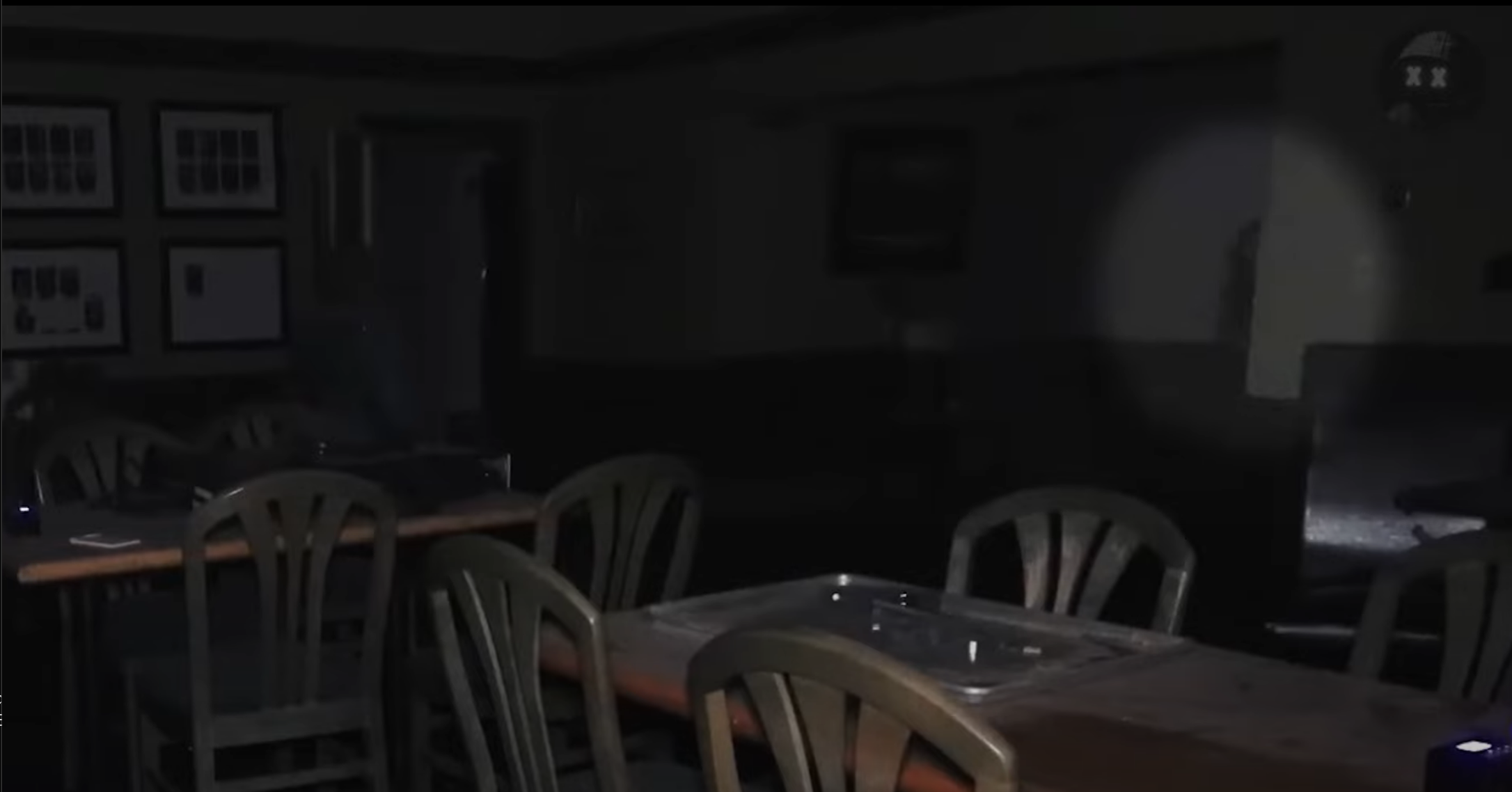 The Haunted Side, Patrick, is investigating his pods activation, when a shadowy figure is caught peaking around a wall.
