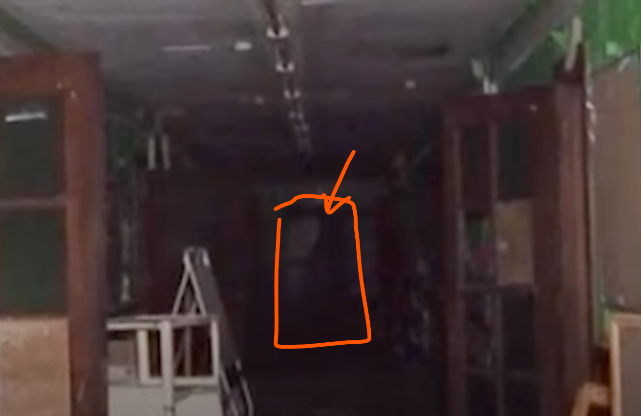 Chris, from URBEX Hill, is exploring an elementary school when he captured a shadowy figure walking across the hallway.