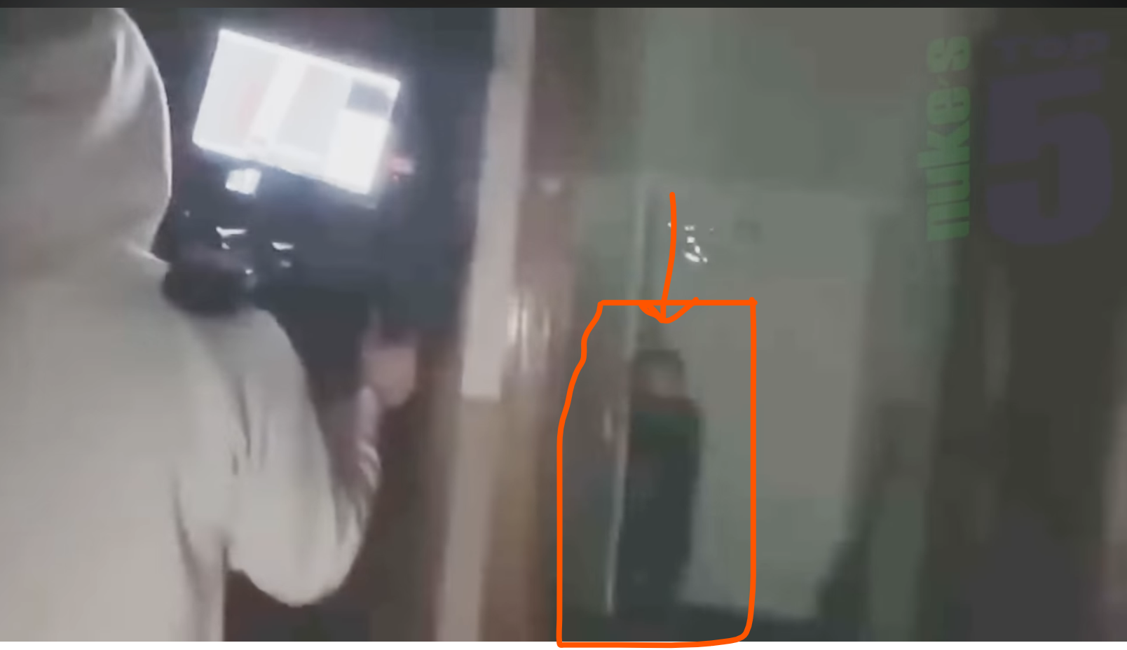 The investigating team were waking in their next room with the SLS camera, when they capture on live-streaming what appears to be an apparition of a kid.