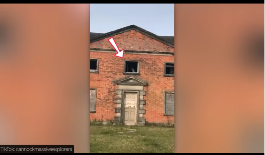 As the daring explorer meticulously pans his camera across the sinister silhouette of an abandoned building, his heart races with trepidation.