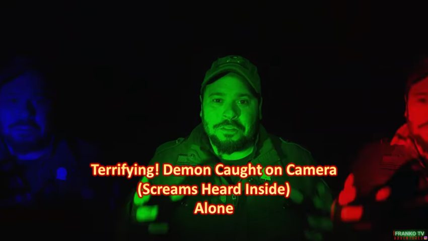 TERRIFYING! DEMON CAUGHT ON CAMERA (SCREAMS HEARD INSIDE) ALONE