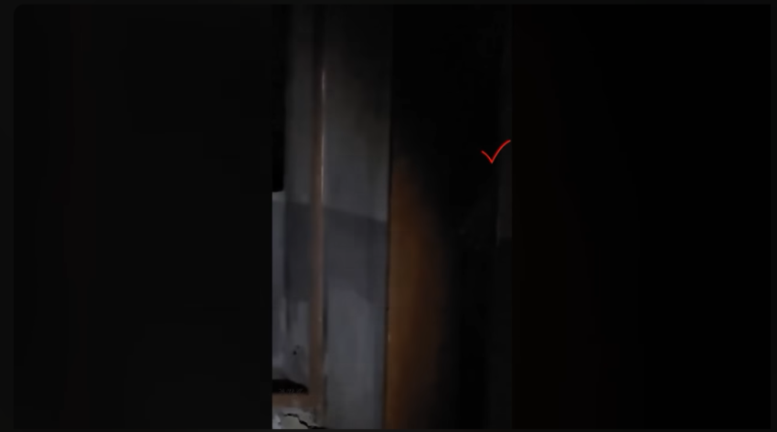 An explorer is in an abandon building, and while recording his video, he sees what appears to be an apparition of a hand in the doorway.