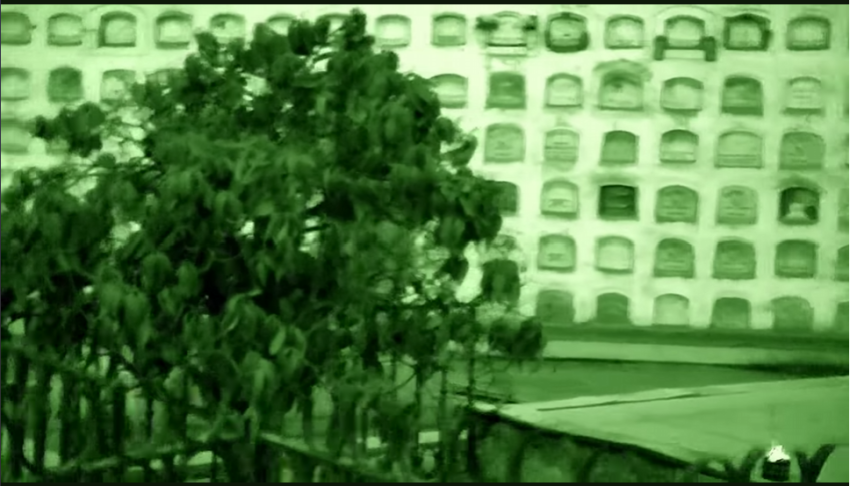 Frank is recording activity with his REM pod while investigating a cemetery he had previously visited and had capture an apparition.