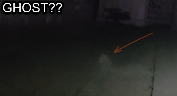 While speaking, Franko may have capture what appears to be an apparition manifesting in front of him.